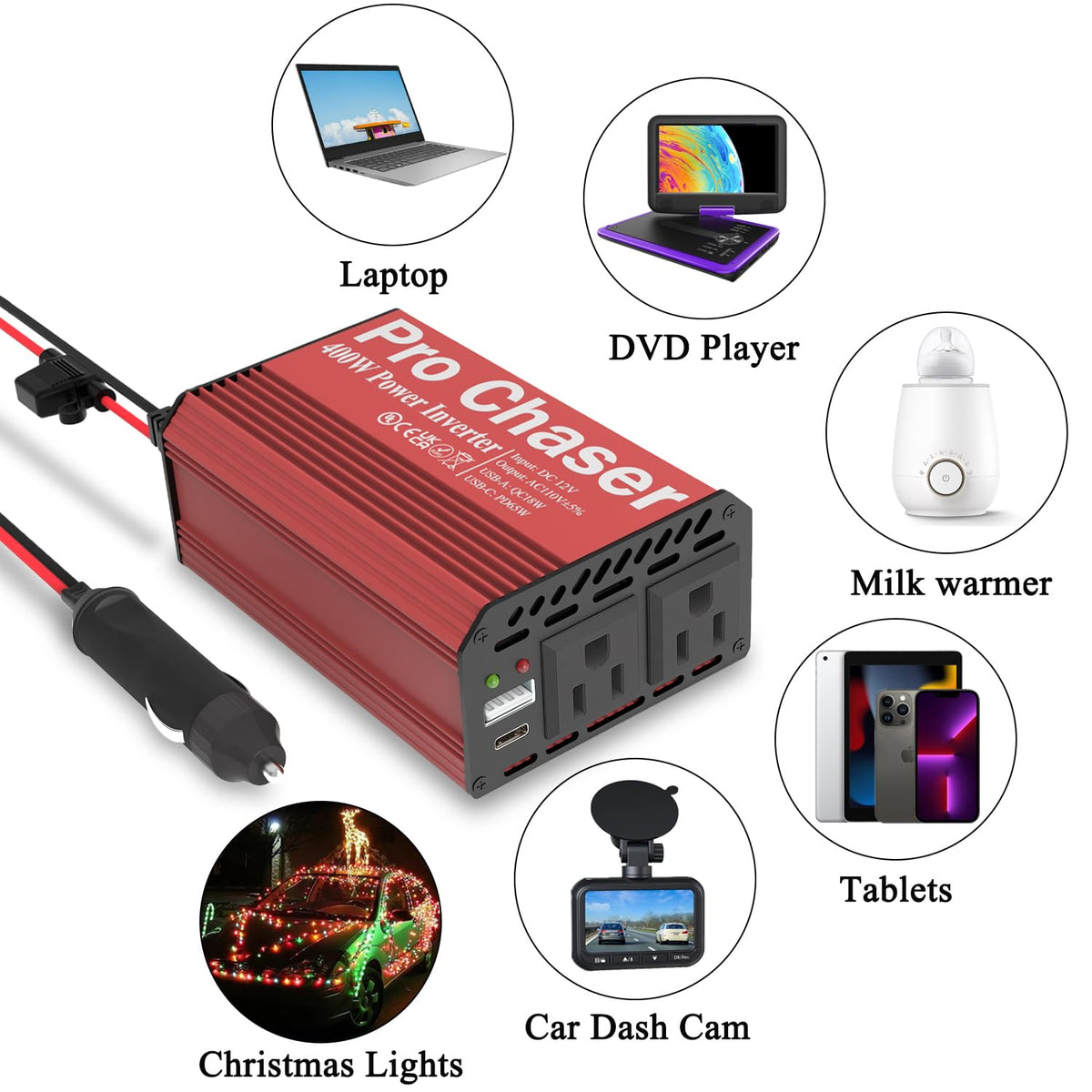 Pro Chaser metal housing and laser engraving for durable travel use