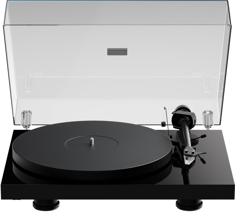 Pro-Ject Debut EVO 2 turntable in black shows refined design for premium vinyl playback