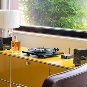 Pro-Ject T1 Evo belt-drive system for smooth, consistent playback.