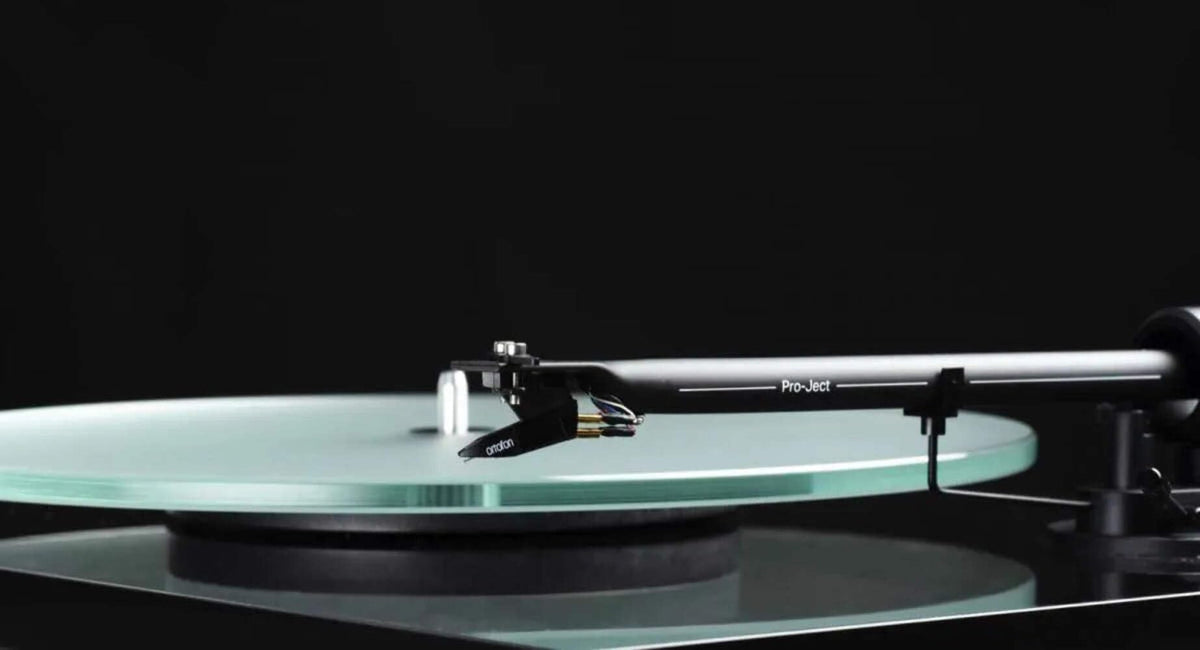 Pre-aligned cartridge on Pro-Ject T1 Evo for quick setup