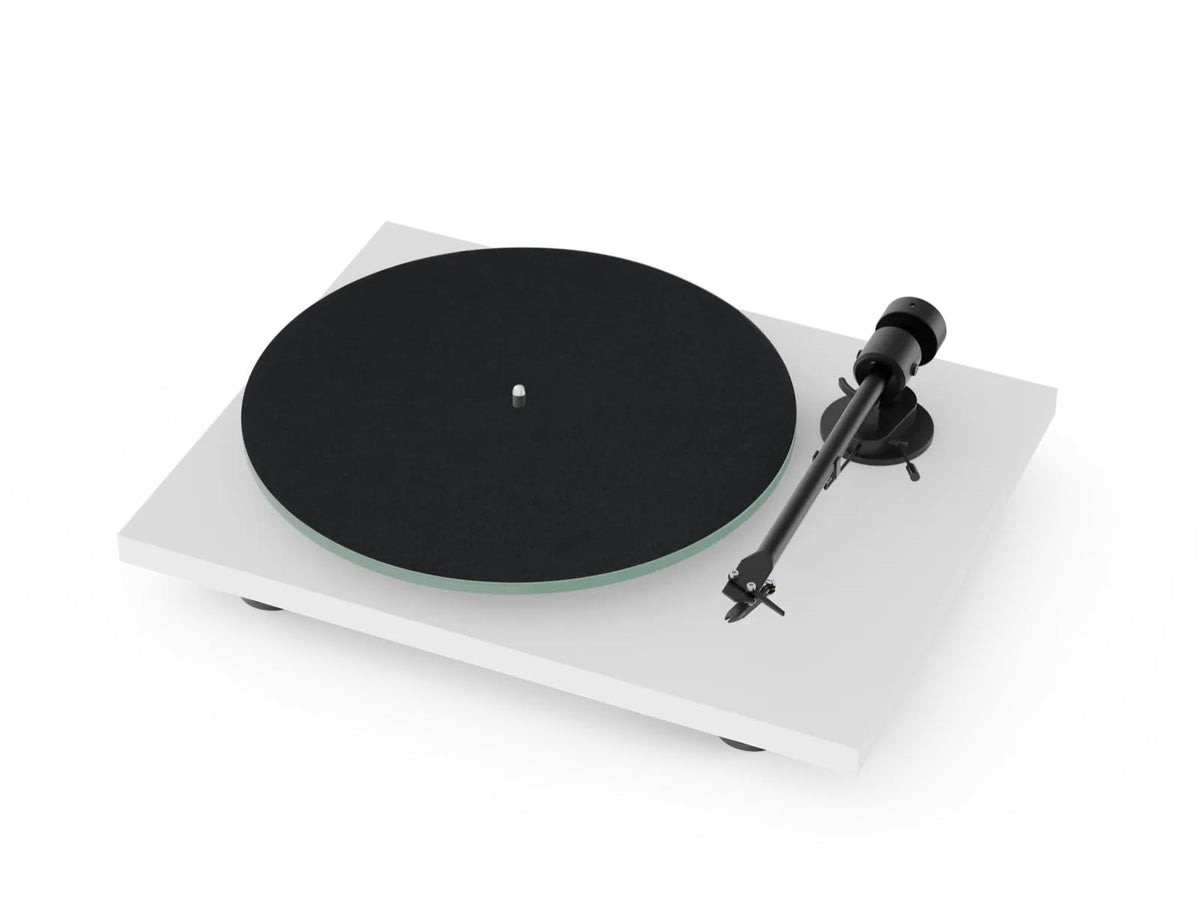 Pro-Ject T1 Evo top view shows clean design ideal for living rooms