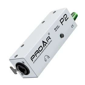 PROAR P2 headphone amplifier front view for compact live monitoring