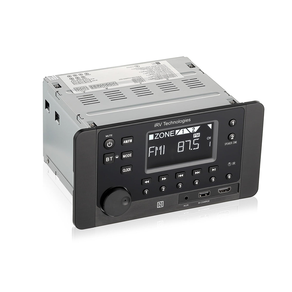 ProAuto iRVHP2 front panel with dual-zone audio controls
