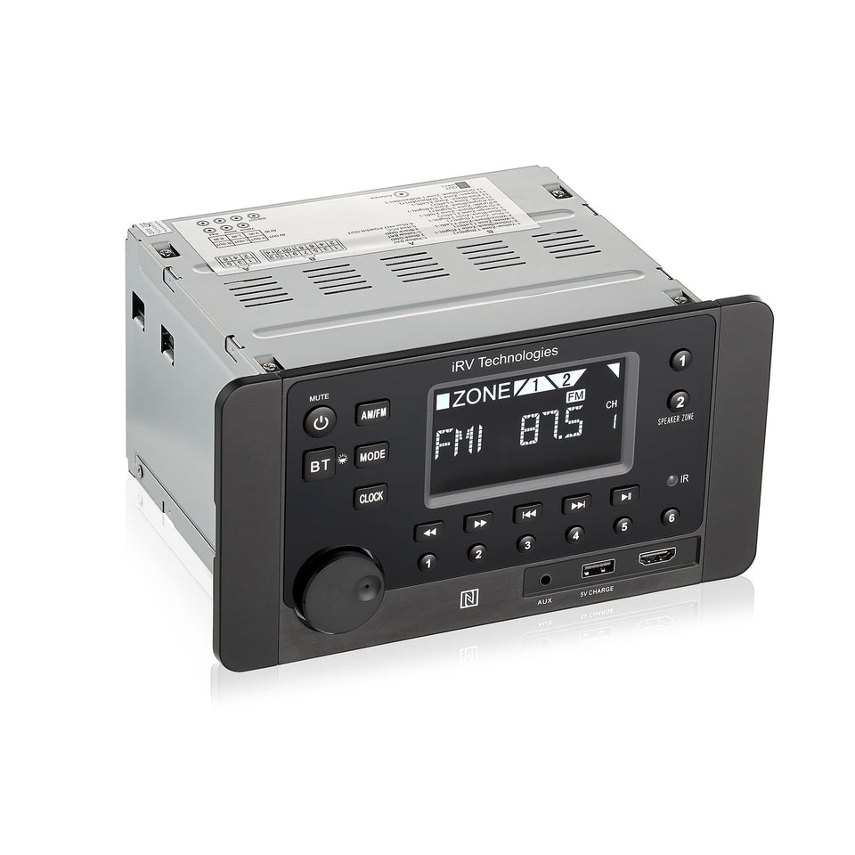 ProAuto iRVHP2 front panel with dual-zone audio controls