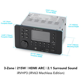 ProAuto iRVHP3 Bluetooth button enables easy wireless streaming in RV.