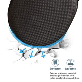 ProCase 360-degree zipper offers smooth opening and secure closure.