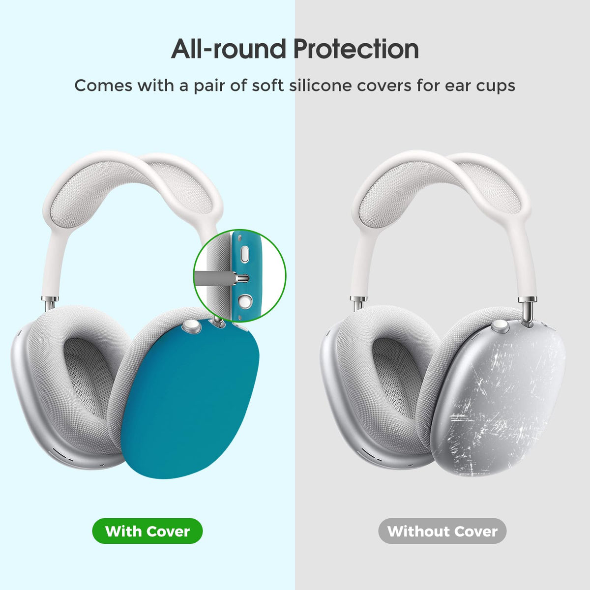 ProCase AirPods Max Case soft lining cushions your headphones on the go.