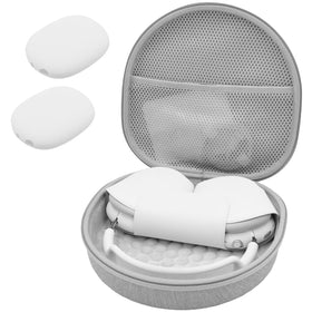 ProCase AirPods Max hard case in grey provides rugged travel protection.