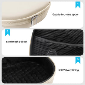 ProCase AirPods Max Starlight soft lining interior cushions against impacts during travel.