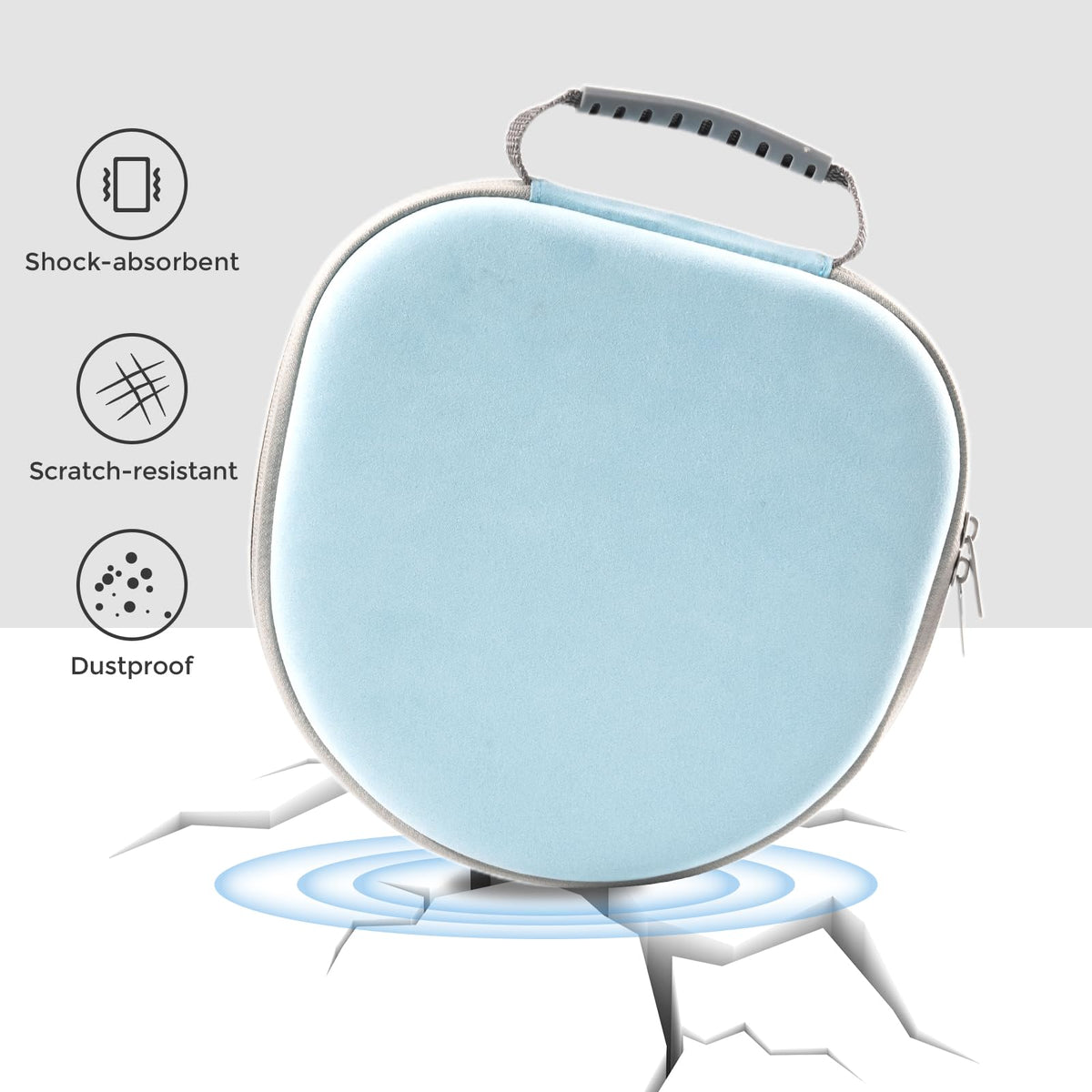 Built-in mesh pocket in ProCase stores cables and adapters neatly