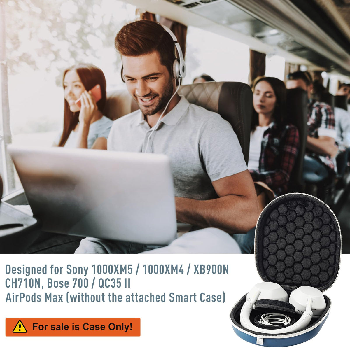 ProCase compact design fits backpacks and luggage easily.