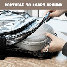 ProCase dual carry options: hand strap and D buckle for versatility
