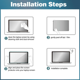 ProCase installation kit includes wipes and dust absorbers for clean setup.