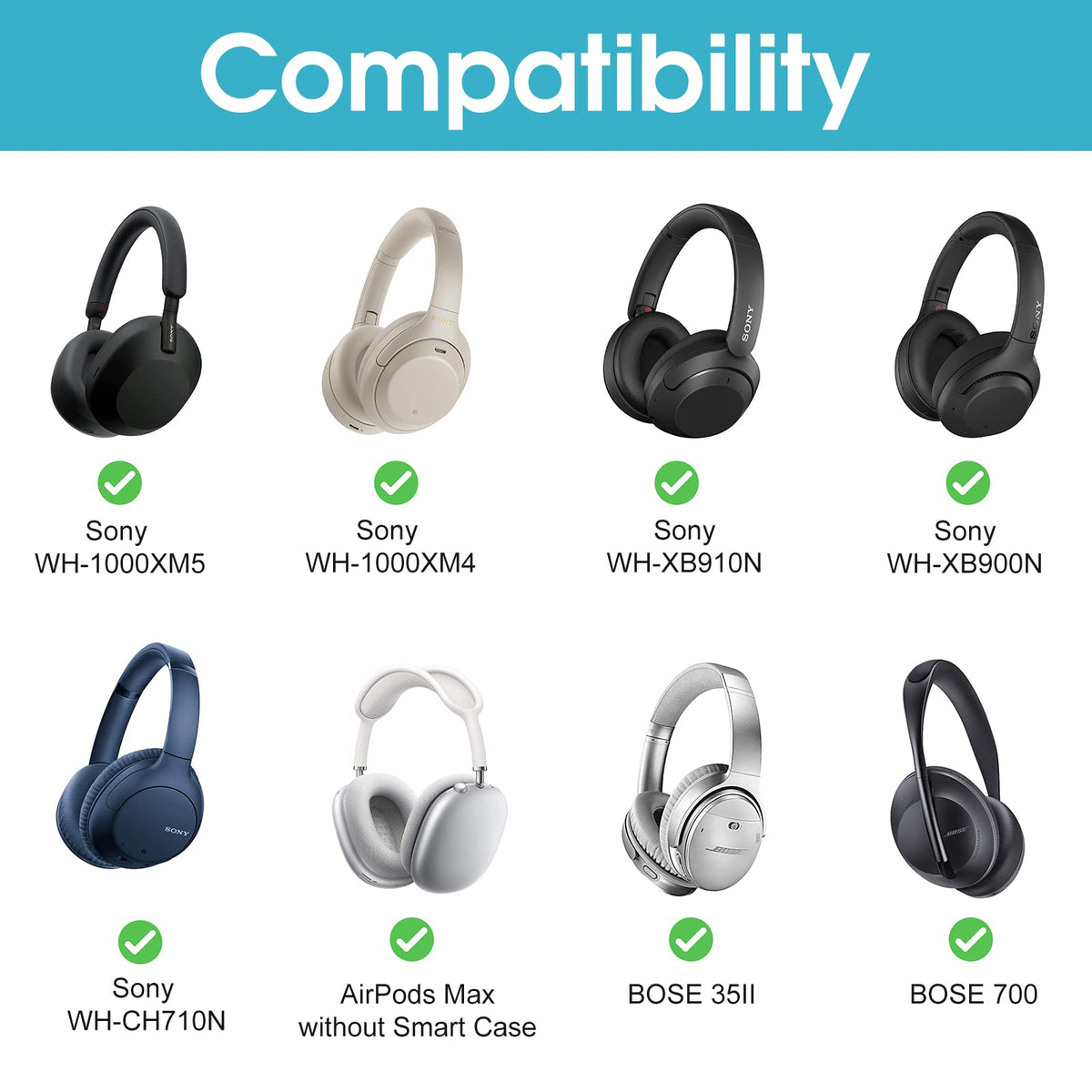 ProCase interior soft lining cushions headphones for gentle protection.