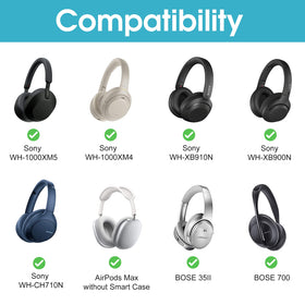 ProCase interior soft lining cushions headphones for gentle protection.