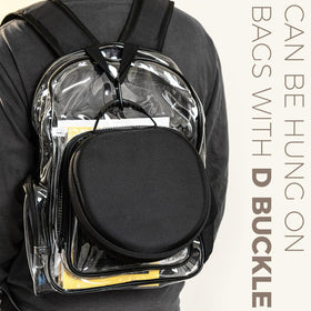 ProCase in commuter setting clipped to backpack for convenient travel protection