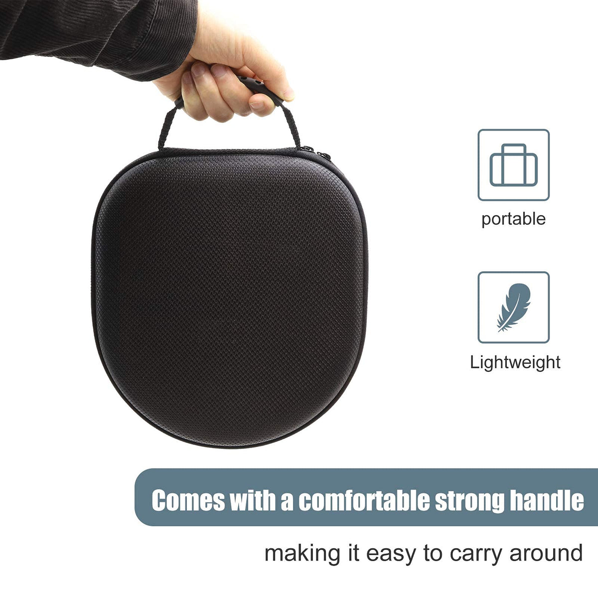 ProCase lightweight compact design fits easily in bags and luggage.