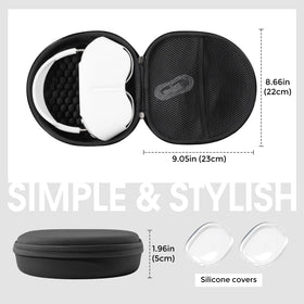 Built-in mesh pocket keeps charging cable and small accessories organized.