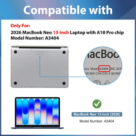 ProCase two-pack packaging for MacBook Neo 2026 highlights value and setup.