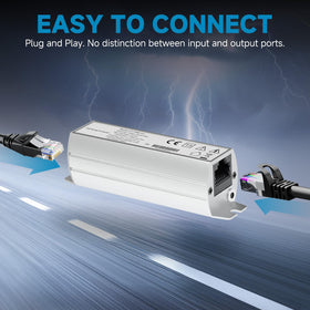 PROCET PT-PR01G mounted in an industrial cabinet protecting PoE equipment from transients