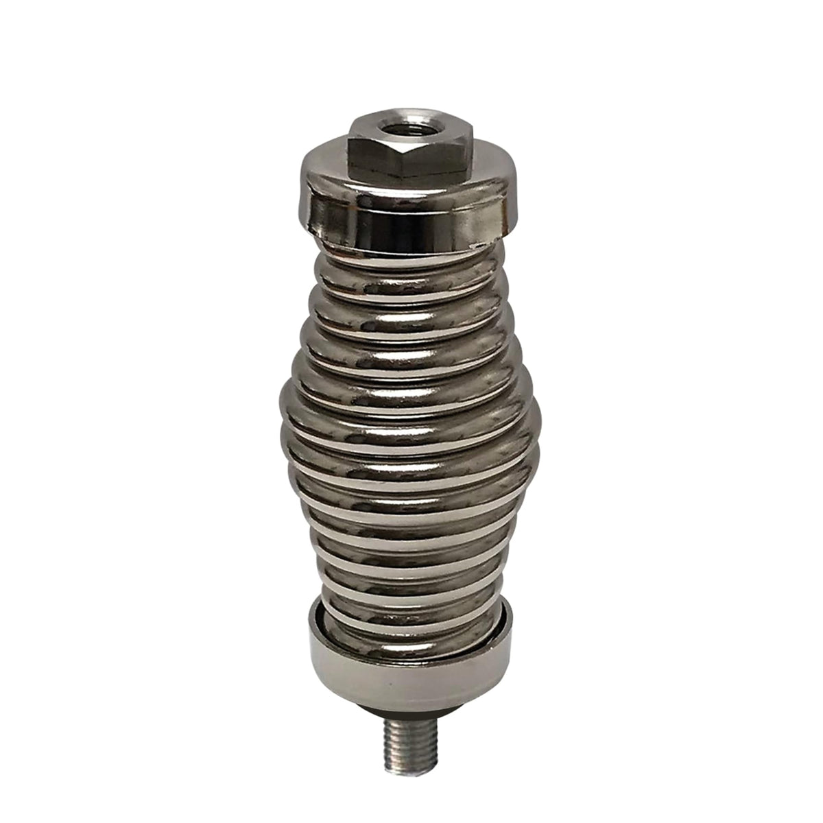 Procomm spring front view showing stainless-steel finish and durable construction benefit