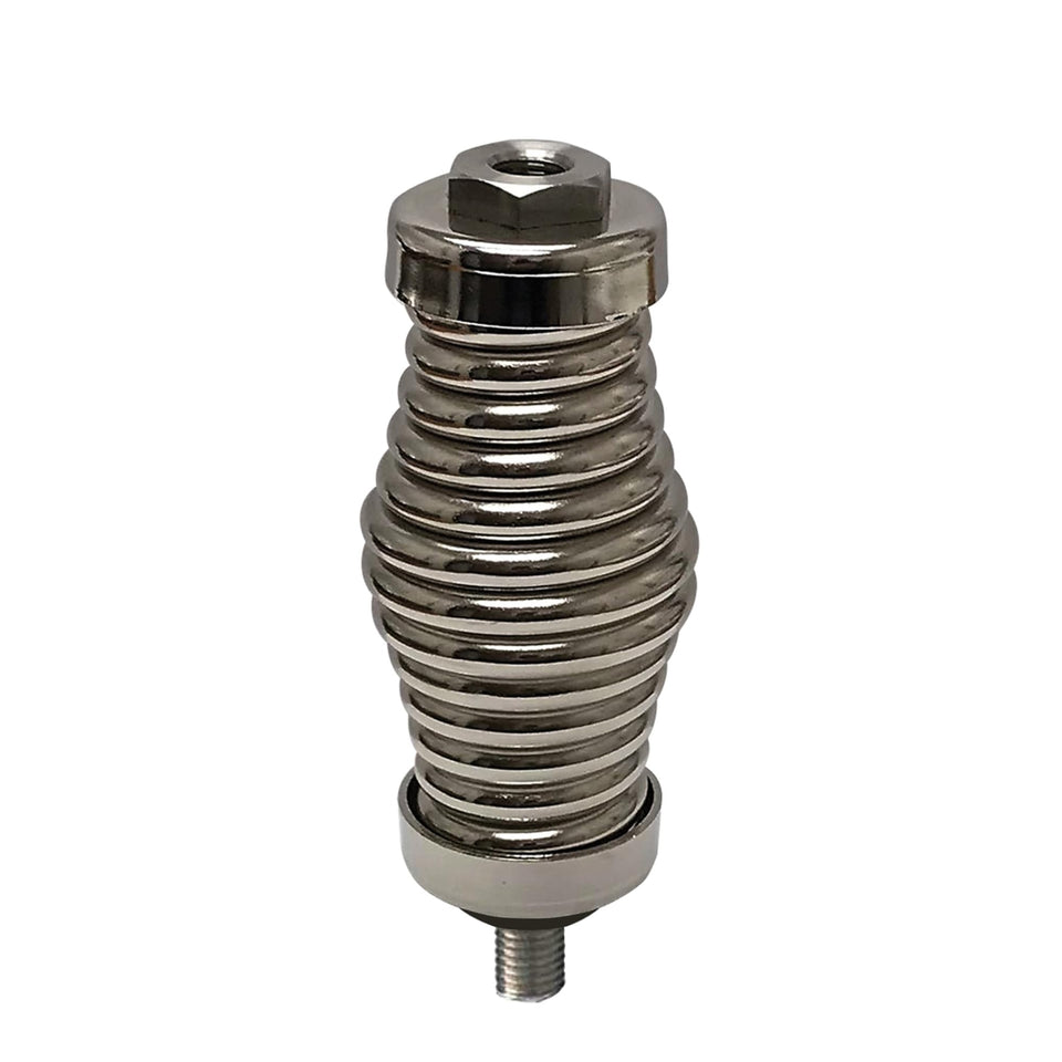 Procomm spring front view showing stainless-steel finish and durable construction benefit