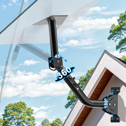 Profasion front view of mounted Starlink dish showing secure bracket and stable placement