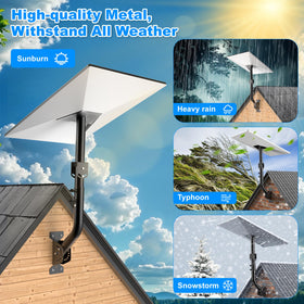 Profasion mounted on wooden siding illustrating compatibility and sturdy hold advantage