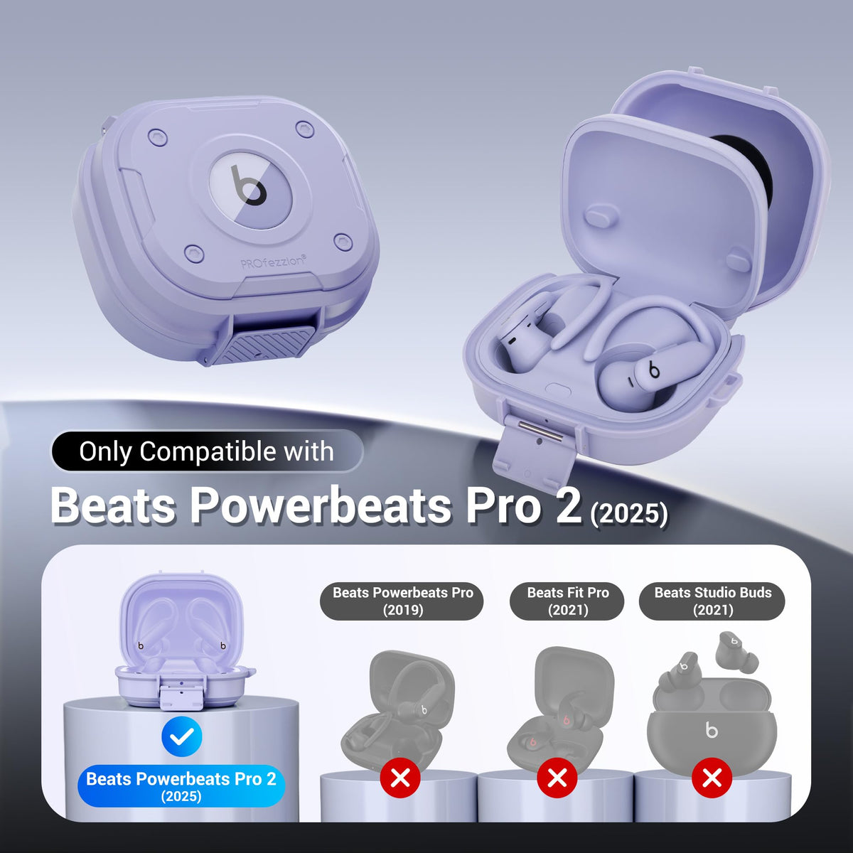 PROfezzion Powerbeats Pro 2 case locking latch for secure daily use