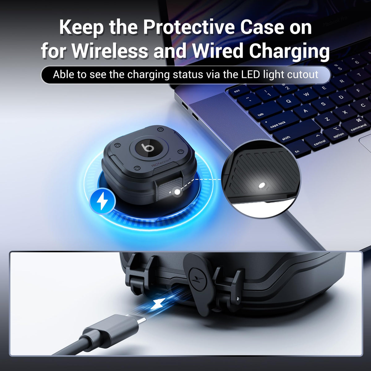IPX5 splash protection PROfezzion case for Powerbeats Pro 2