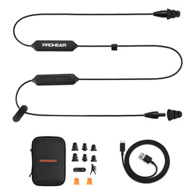 PROHEAR front packaging showing earbuds and NRR labeling for jobsite safety