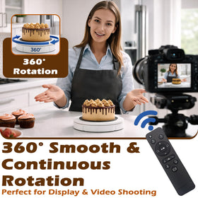 PROLEE rotating platform supports 360 lb capacity for sturdy product presentation