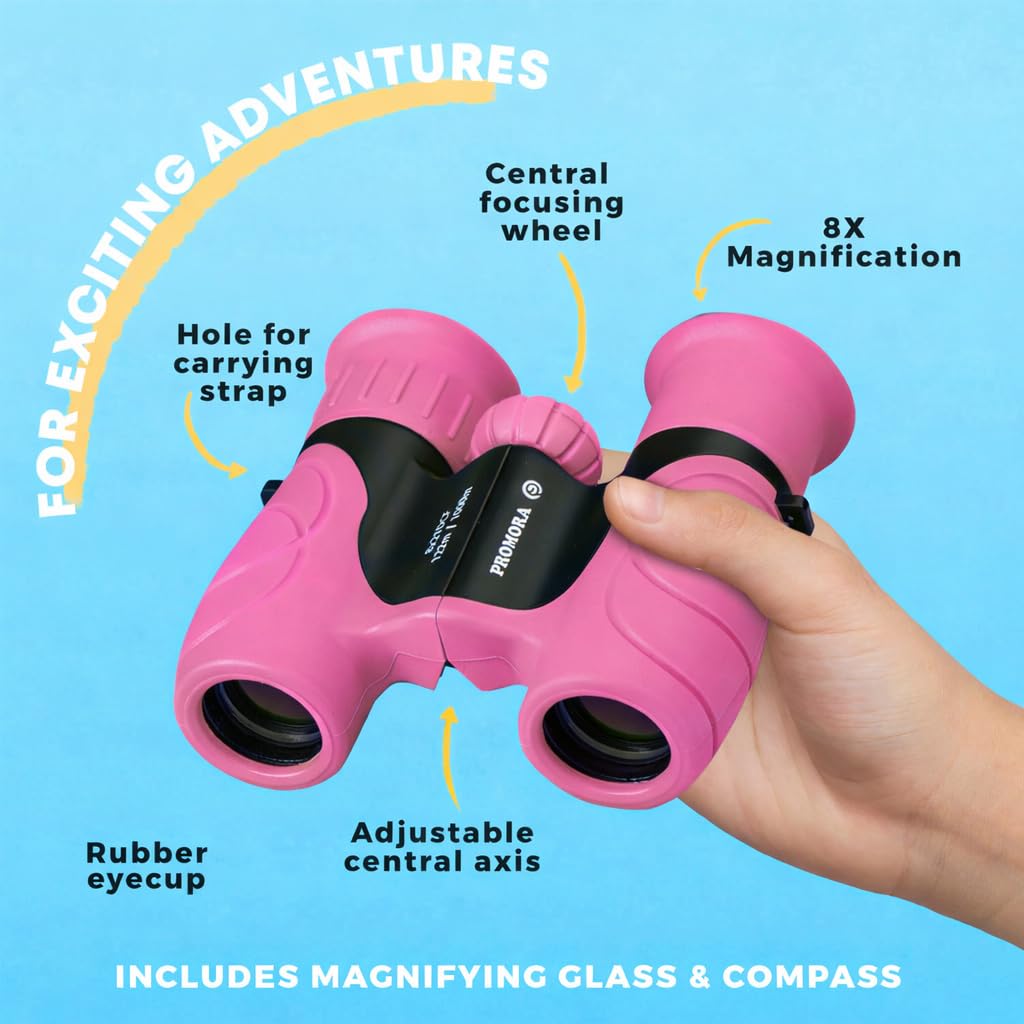 Promora binoculars close-up lens view delivering brighter clearer images