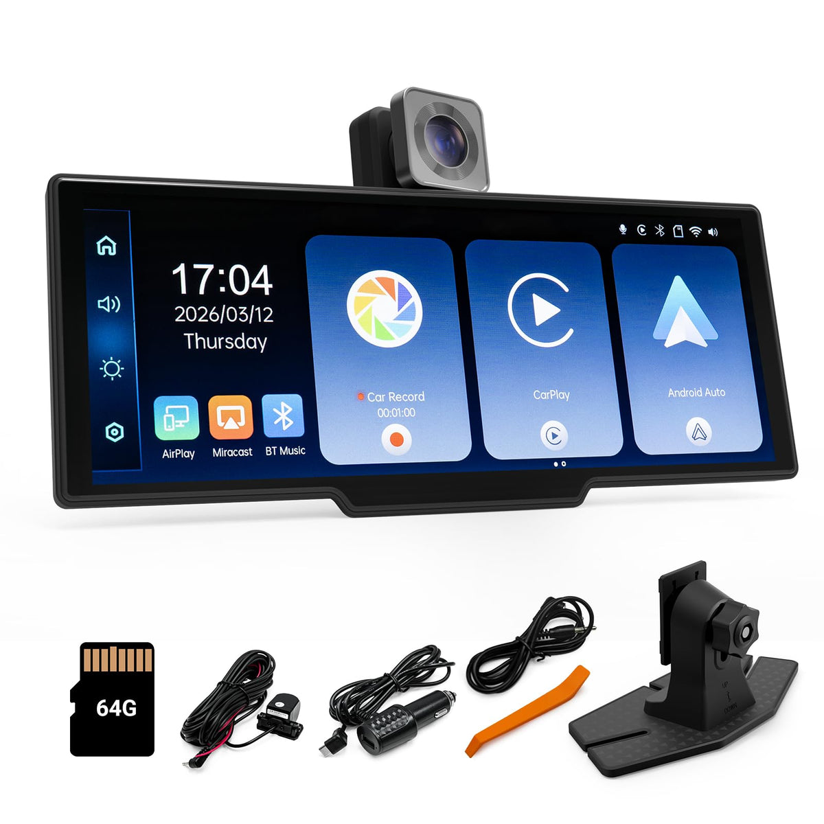 Promoterk wireless CarPlay 10.26-inch display enabling seamless smartphone mirroring for safer hands-free driving