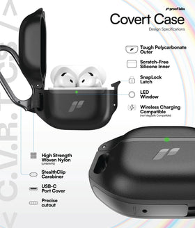 Proof Labs AirPods 4 Case provides lightning port access for easy charging