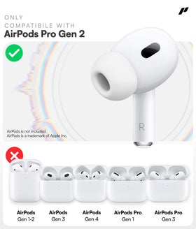 Proof Labs AirPods Pro 2 ear hooks cover side view with anti-slip grip.
