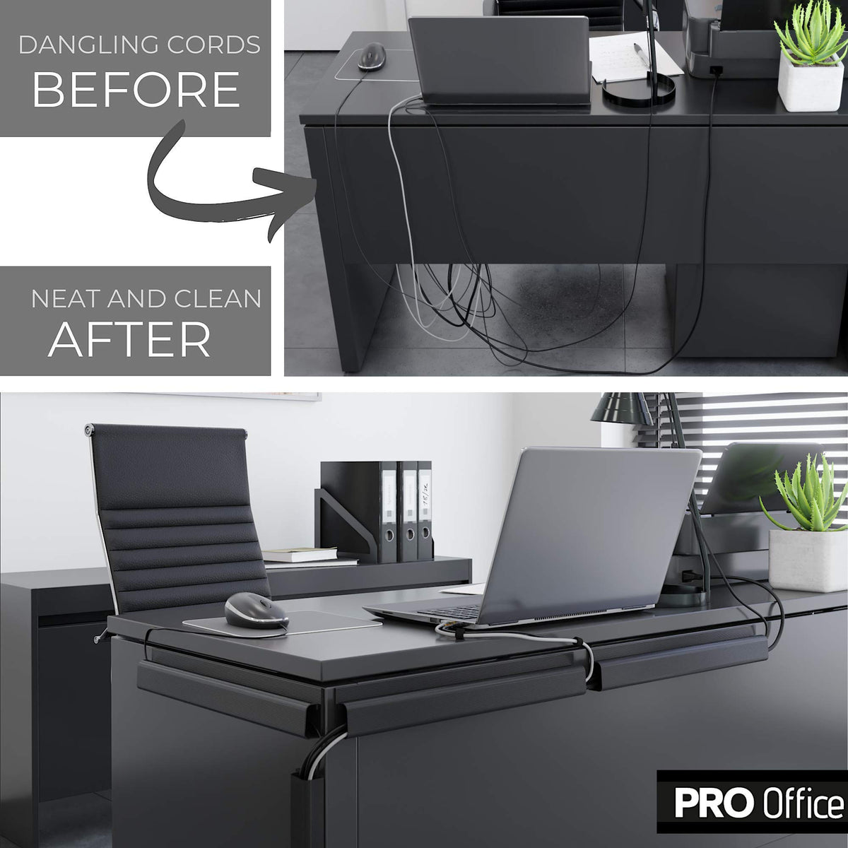 ProOffice adhesive mount tape demonstrates strong grip for secure installation.