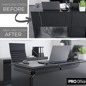 ProOffice adhesive mount tape demonstrates strong grip for secure installation.