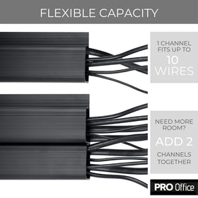 ProOffice no-screw installation highlights drill-free setup.