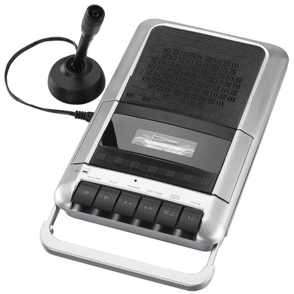 PROSCAN cassette player-recorder with built-in microphone enables crisp field recordings