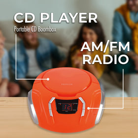 PROSCAN ELITE AM FM radio display ready to tune favorite stations anywhere.