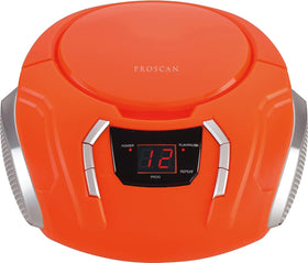 PROSCAN ELITE portable CD boombox front view for easy listening on the go.
