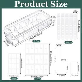 Prosuites clear cord storage box interior view for quick cable selection.
