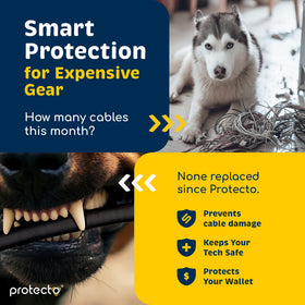 PROTECTO odorless cord protector blends with decor while shielding cables.
