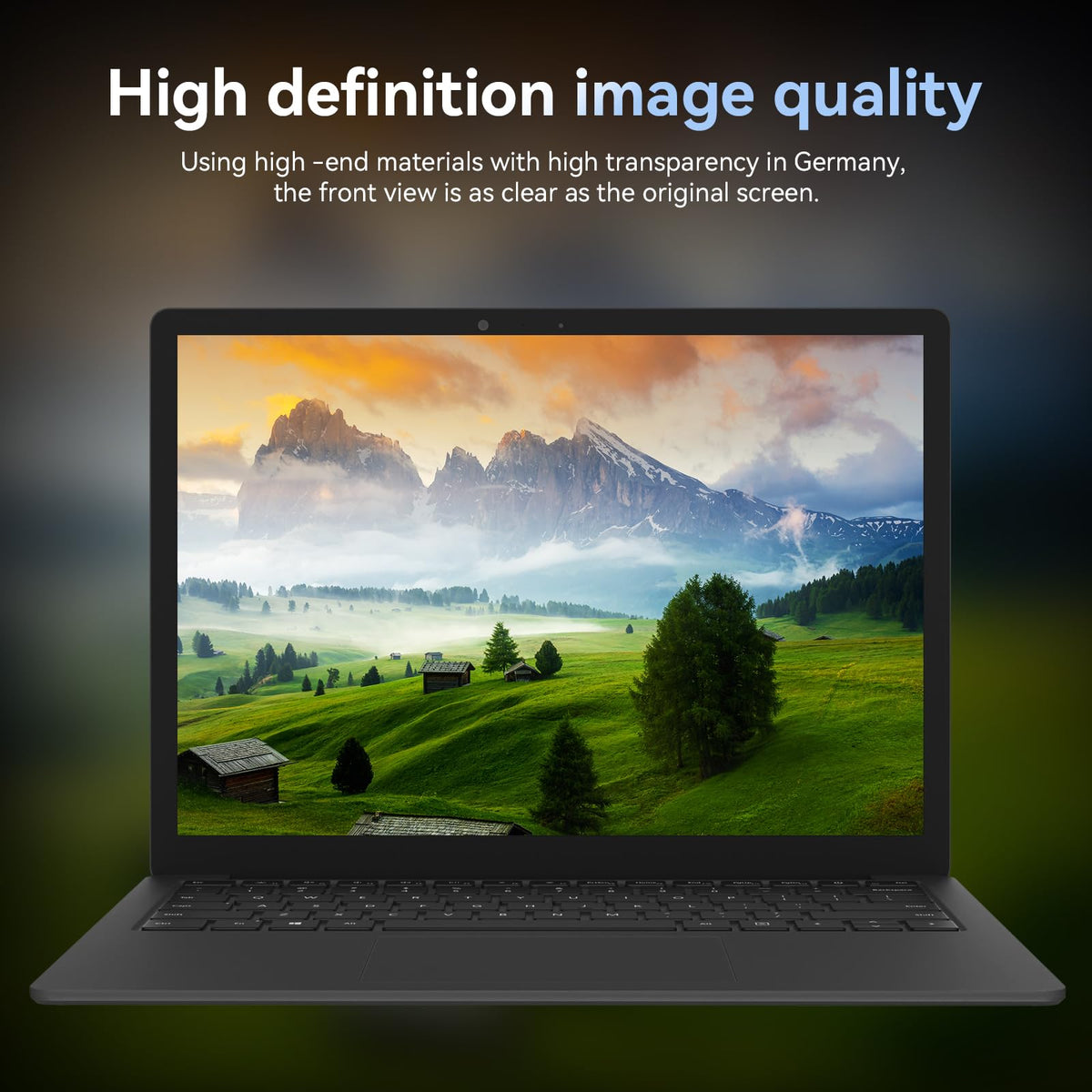 Protescreen anti-glare surface texture close-up, reduces reflections for clearer sight