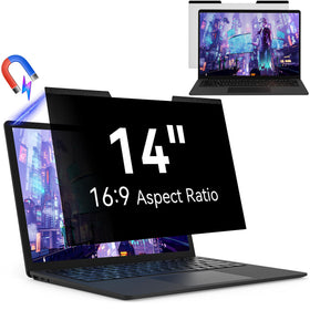 Protescreen front view showing clear display and privacy protection benefit