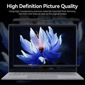 Protescreen installed on 15-inch Surface Laptop improving focus and privacy