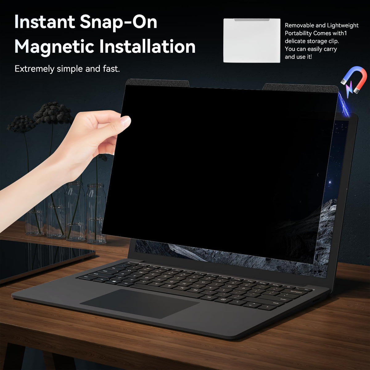 Protescreen matte versus glossy surface comparison highlighting glare control option