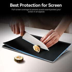 Protescreen packaging and contents layout showing included accessories