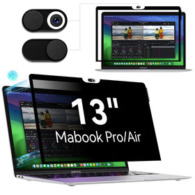 Protescreen privacy screen for MacBook Air 13 provides privacy with a narrow 30-degree viewing angle.